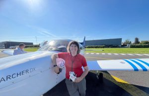 Sandrine checked out on N727DX